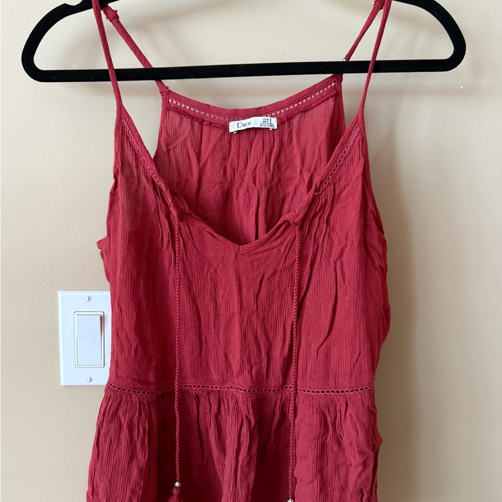 Dex Red Camisole Top